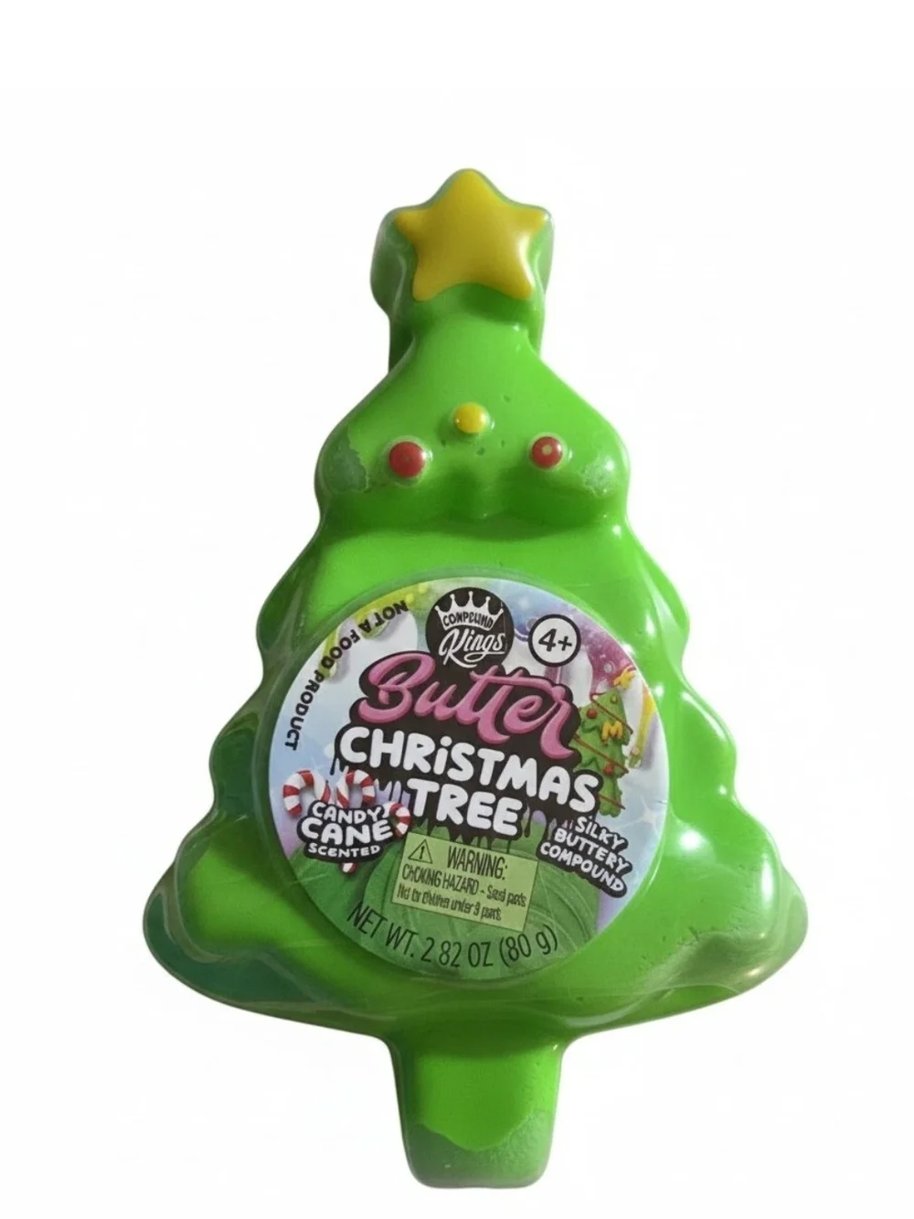 LOT of 5 Compound Kings Butter Christmas Tree Slime Candy Cane Scented NEW NWT